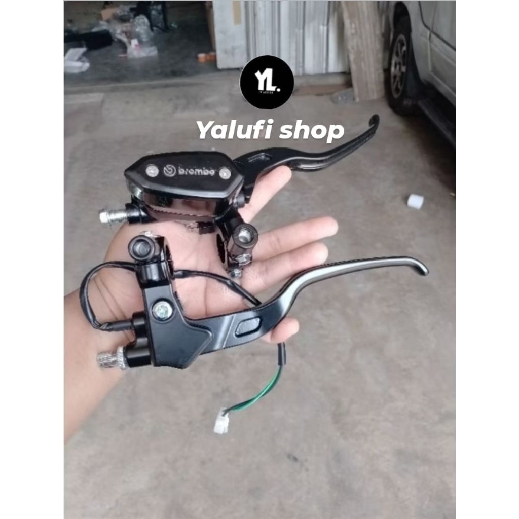 Master Rem Kanan Set Handle Kiri Brembo Tabung Oval Copy RCB Universal CB GL TIGER MEGAPRO RX Beat N