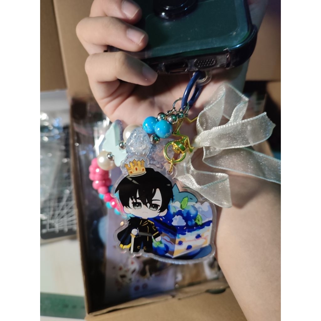 ORV Joonghyuk Chibi Blueberry Cake (Keychain + Ribbon)