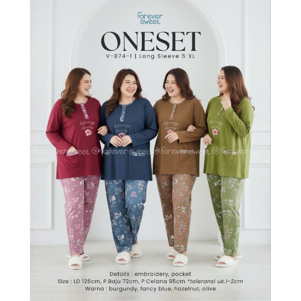 Baju Tidur Forever PP XXXXXL / 5XL Super Jumbo V 769 - 1, V 772 - 1, V 864, V 874 - 1