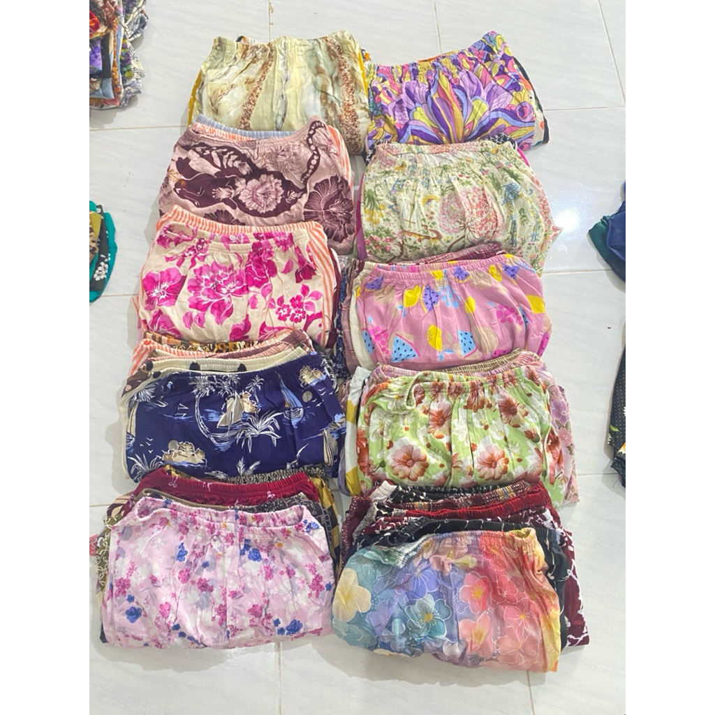 celana pendek rayon kodian