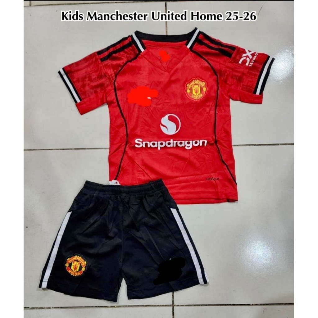 Stelan Setelan Jersey Kaos Baju Sepak Bola MU Man Mancester Manchester United Utd Home Away 3rd Thir