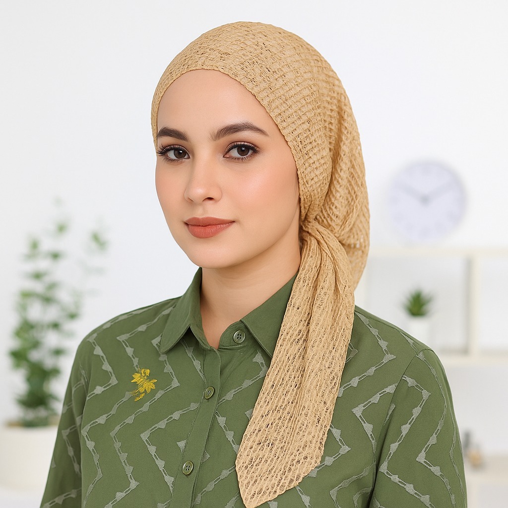 Ciput Daleman Kerudung Ciput Cacing