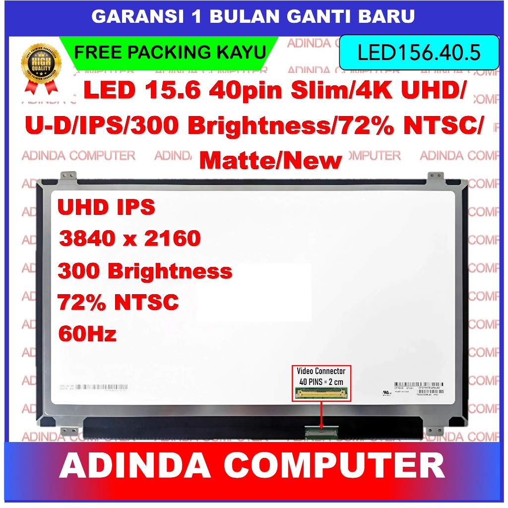 LED LCD Asus ROG G501J G501JW G501V G501VW UX501V GL502VM G551VW 15.6 inch 4K 40 Pin UHD