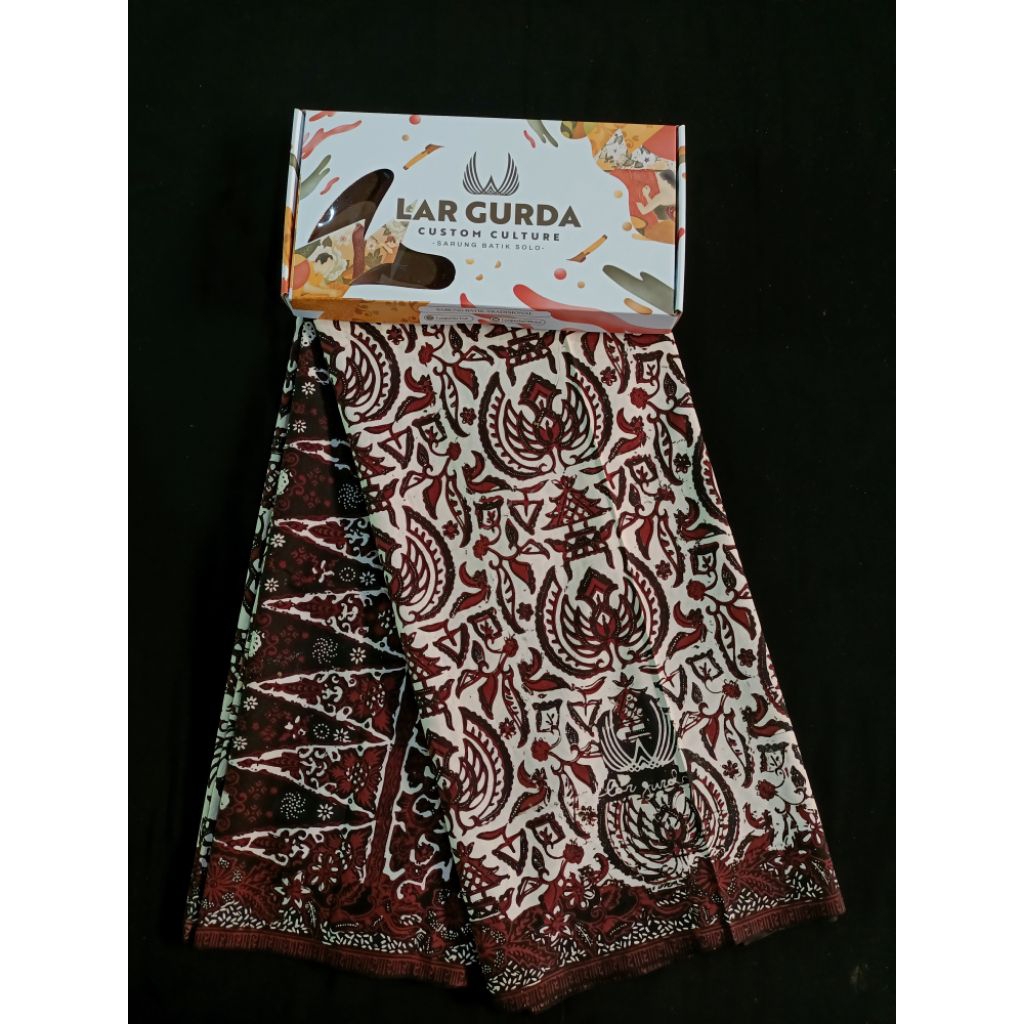 BL043 Lar Gurda Bledag Series. Sarung Batik Tradisional Semi Tulis Lar Gurda Eksklusif