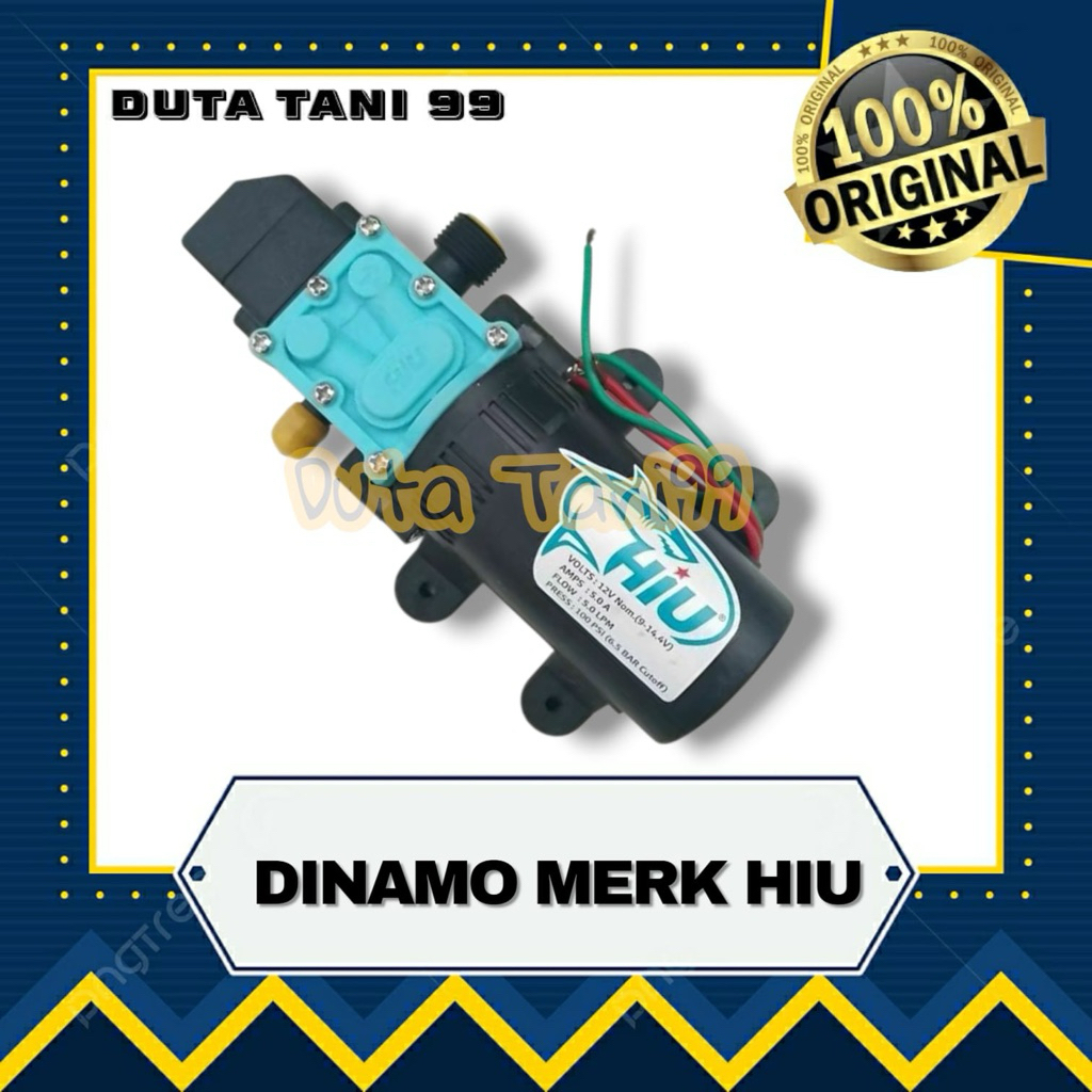 Dinamo pompa DC Sprayer HIU 100psi 12V 5A 5LPM Sinleader Shell Nagasaki cuci motor AC jet cleaner