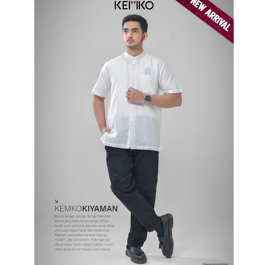 RABBANI ORIGINAL - baju koko KEMKO KIYAMAN PDK PUTIH