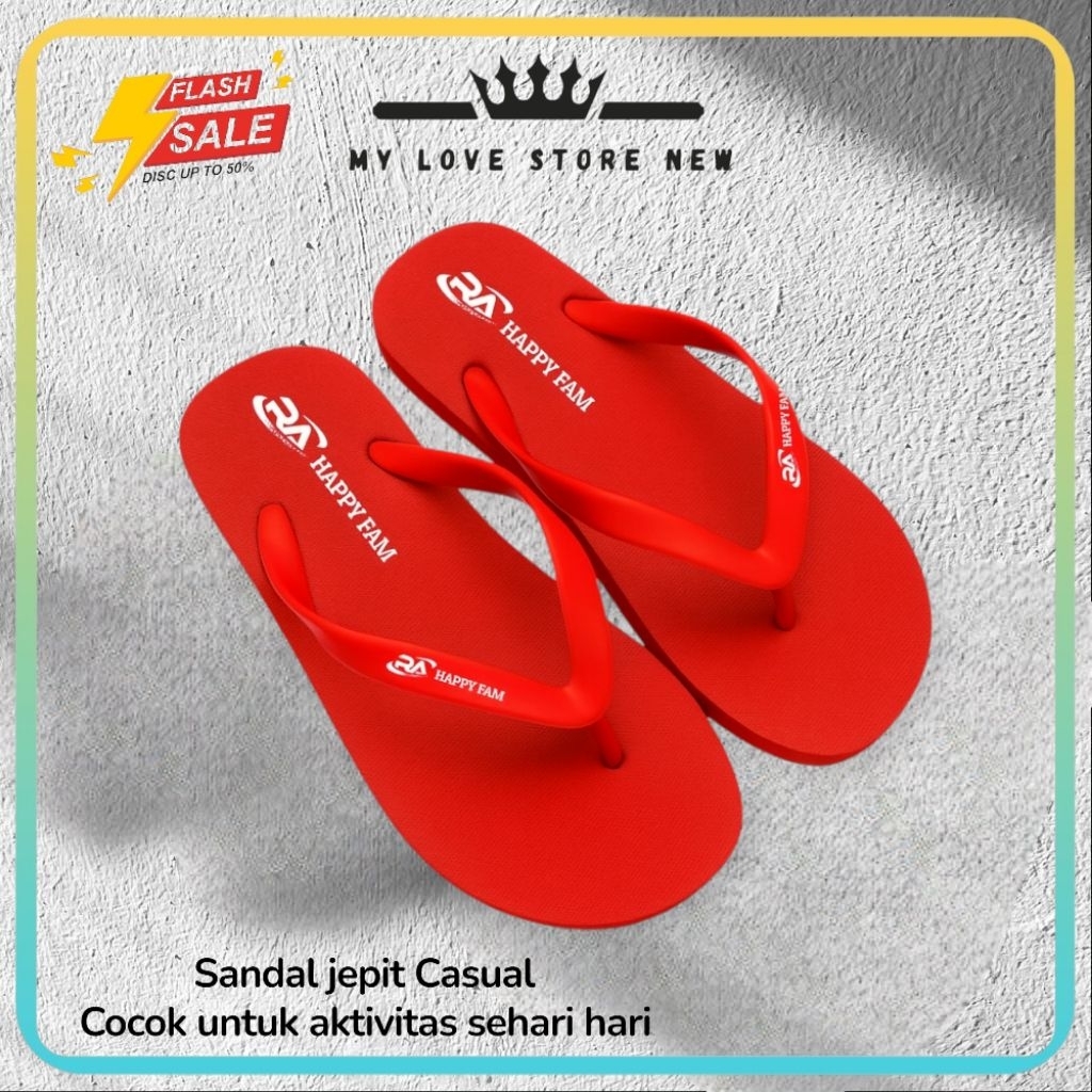 my01 Sandal Jepit Pria distro Simpel Elegan Keren Viral Trend Casual Kece kekinian Terlaris