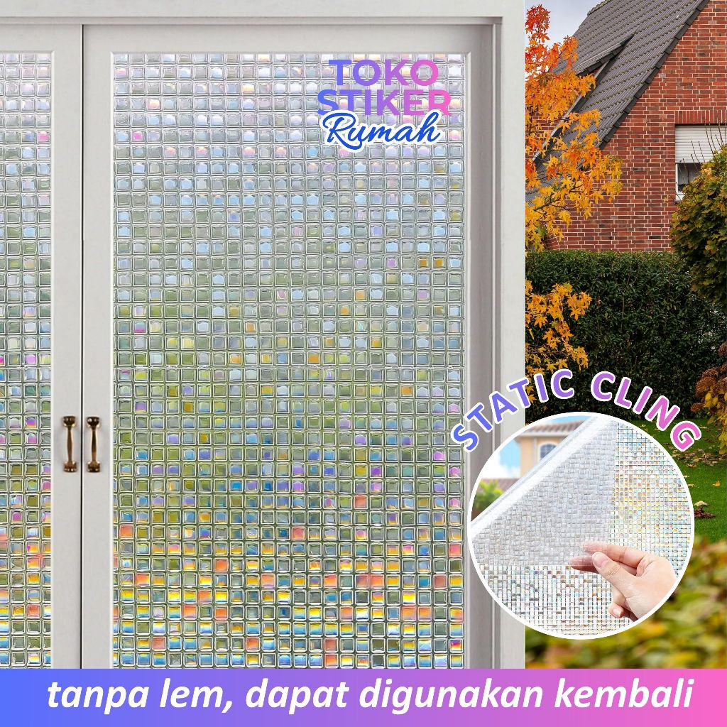 [COD]stiker kaca 90cm*200cm/300cm,sticker kaca jendela rumah 3d minimalis,kaca rumah jendela,penutup
