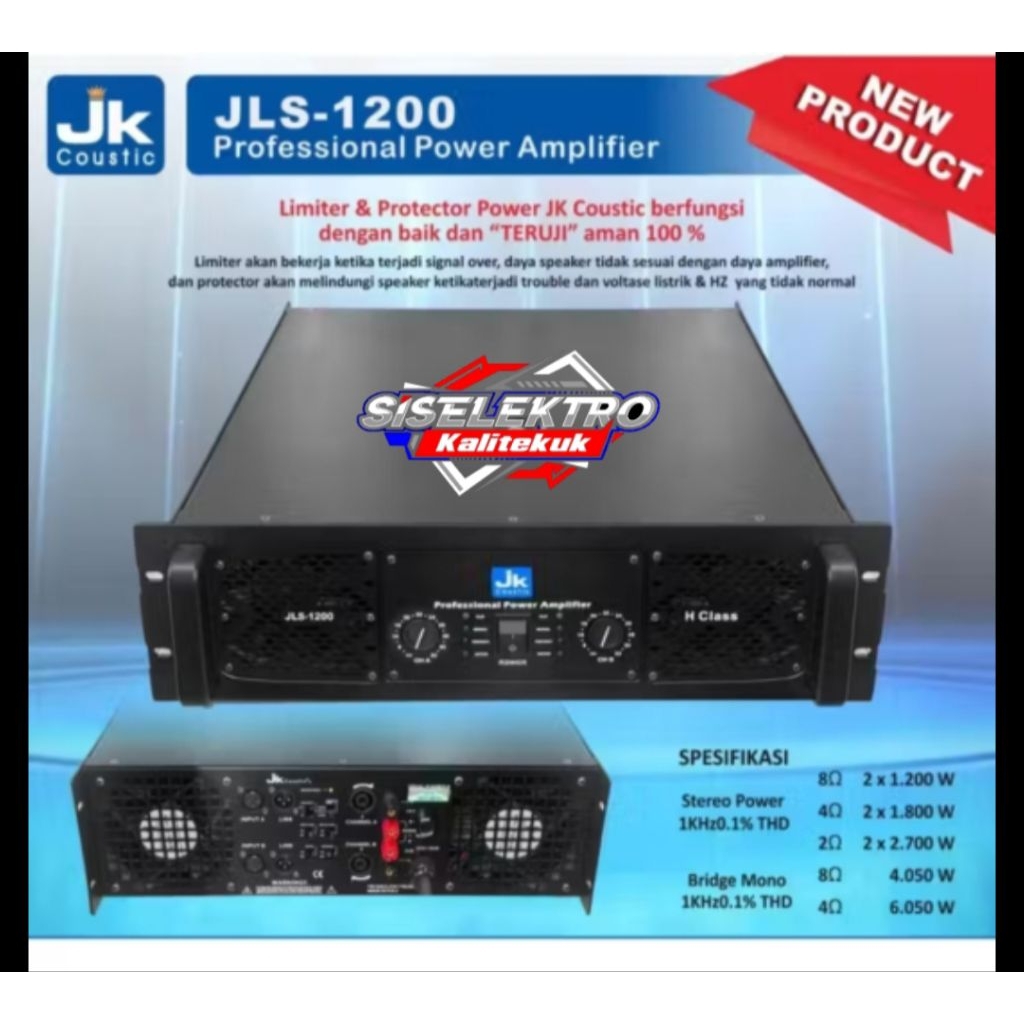 Power amplifier JK COUSTIC JLS 1200 power JK jls 1200