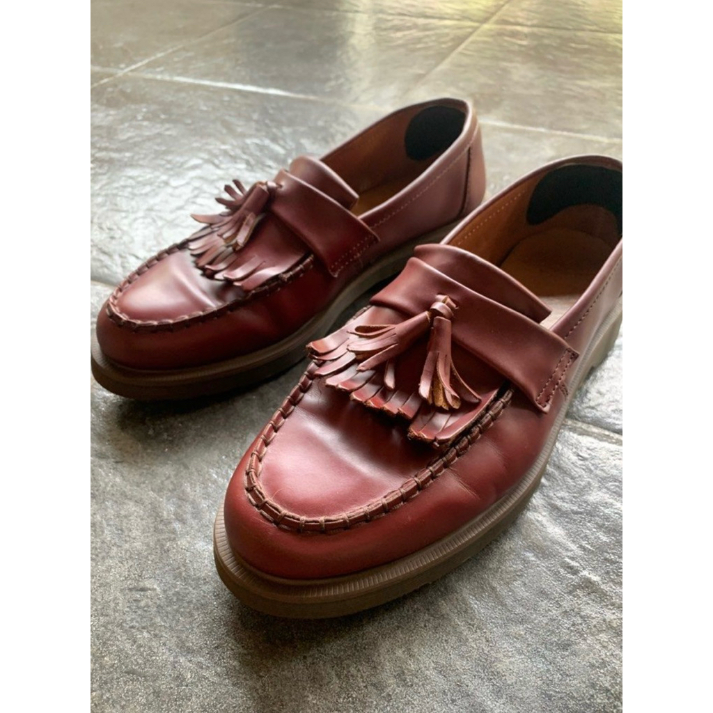Dr Martens Leroy Tassel Loafers Oxblood