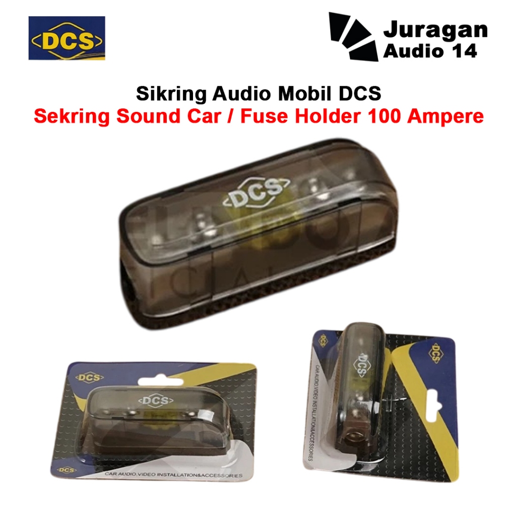 Sekring Audio DCS 100A Sikring fuse holder mobil 100 ampere
