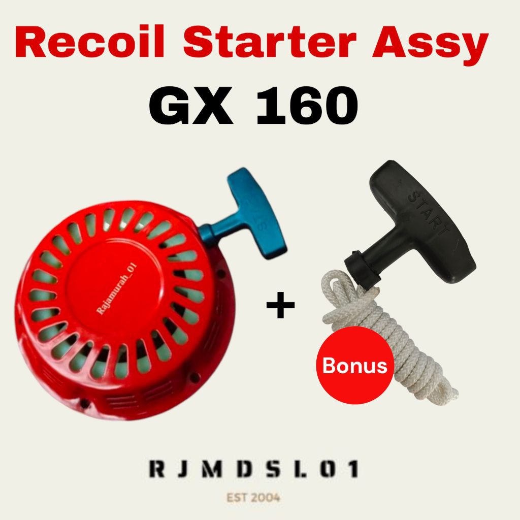 Recoil Starter GX 160 /Engkol Mesin / Recoil starter Generator Bensin GX 160