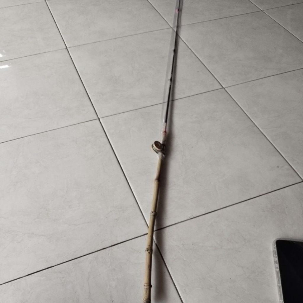 joran gagang   bambu cendani kaku  set siap pakai
