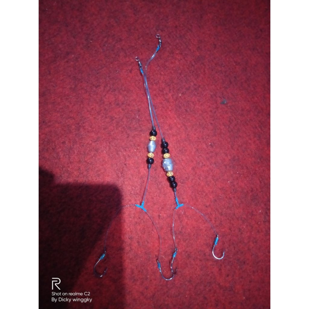 rangakain ikan patin, ikan mas 2 kail