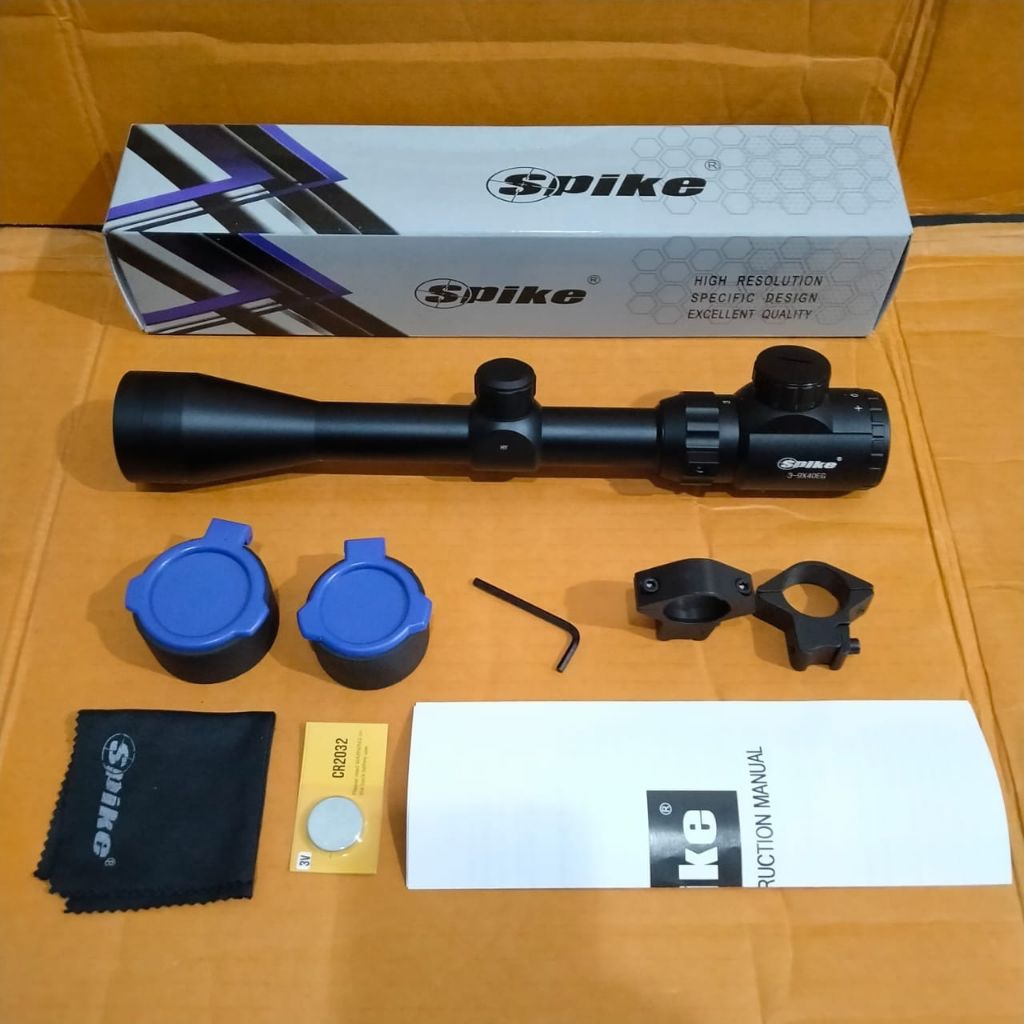 Teleskop Spike 3-9×40 EG  MILDOT Dus biru