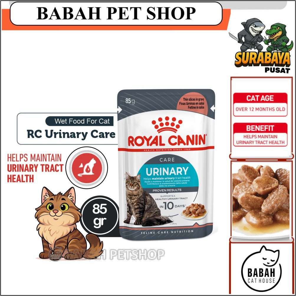85gr ROYAL CANIN URINARY CARE POUCH cat wet food rc urinari so sachet adult makanan kucing basah sak