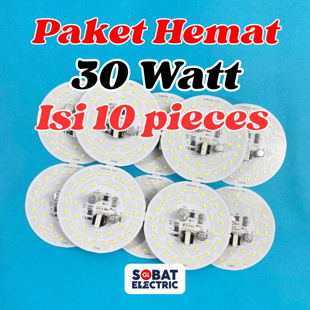 Paket Hemat 30 Watt PCB AC Mata LED - PCB Mata Lampu LED AC Tanpa Driver 30w