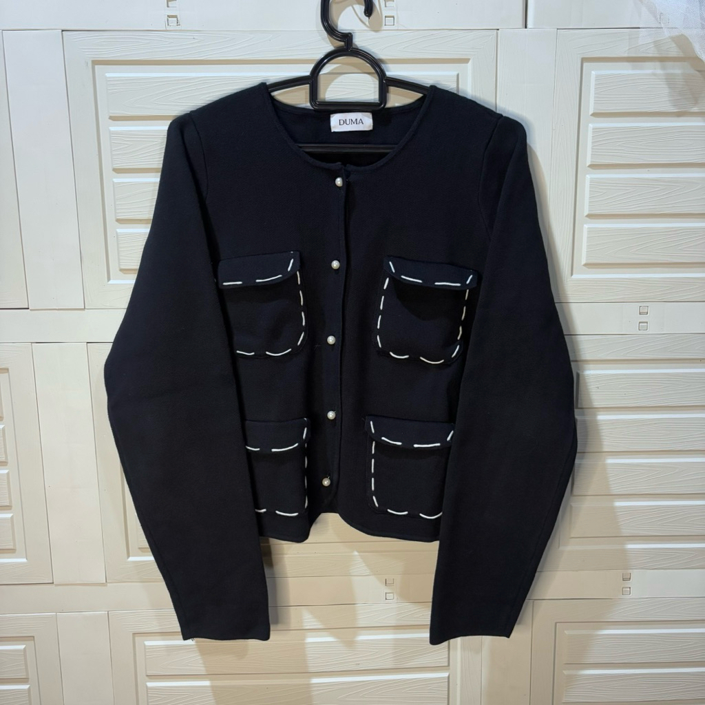 [ Preloved ] DUMA - Bahia Outer Black | Cardigan | HB 750k
