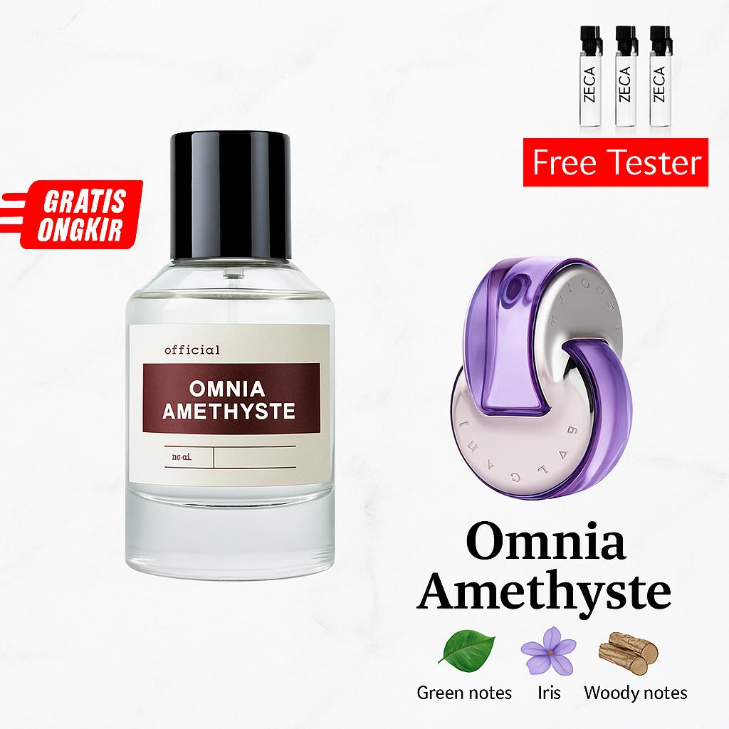 BULGARI OMNIA AMETHYSTE Parfum Wanita Tahan Lama Original 100% 24 Jam Ori Non Alcohol Cewek By Zeka