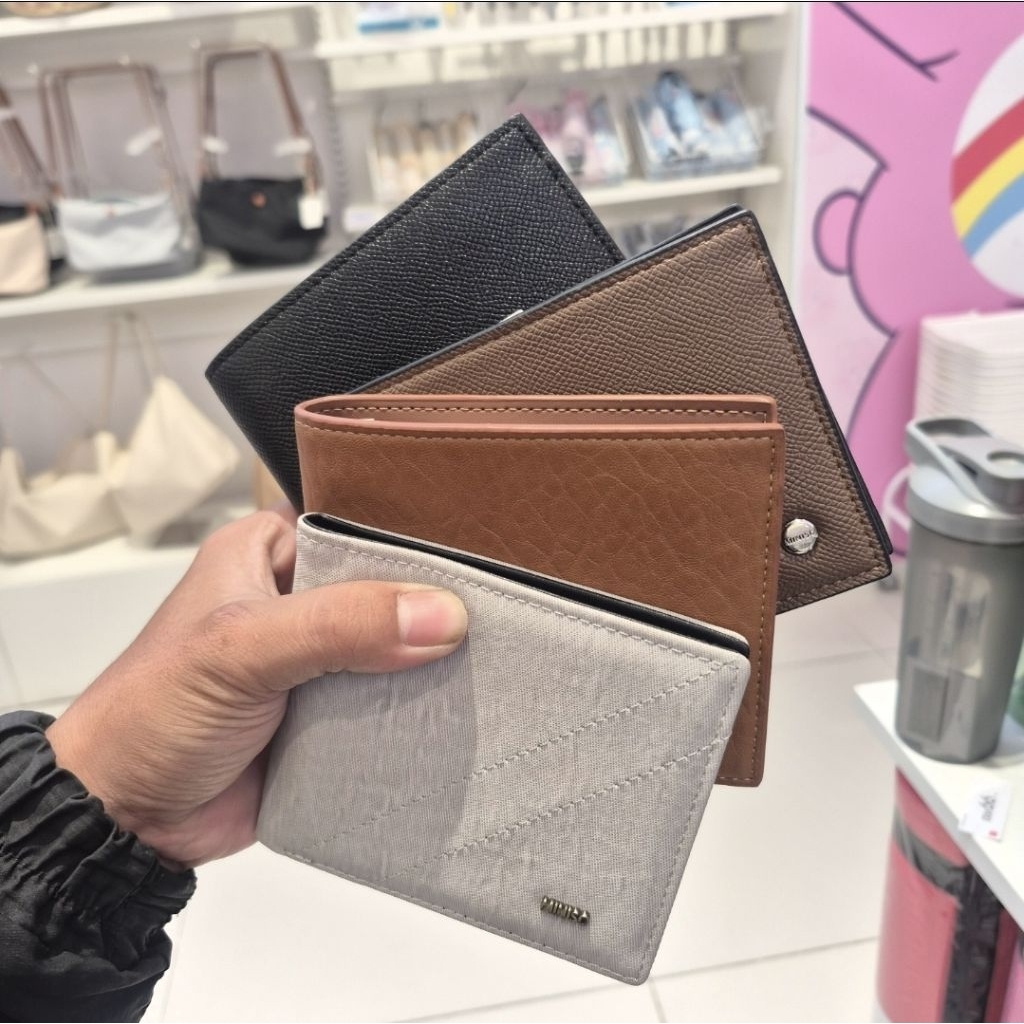 Miniso Dompet Pria - Men's Busines Textured Short Wallet
