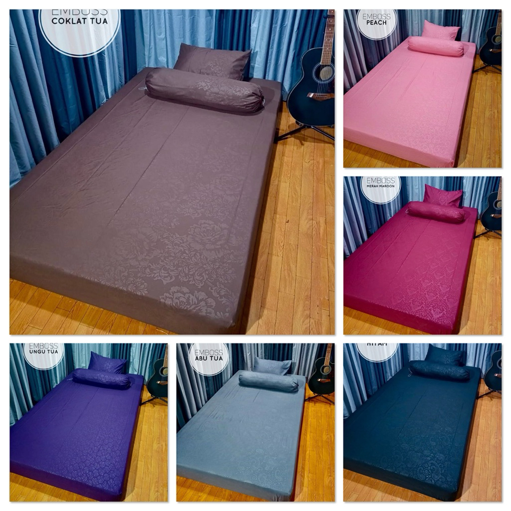SPREI POLOS EMBOS UK 160x200 180x200 200x200 SPREI AESTHETIC