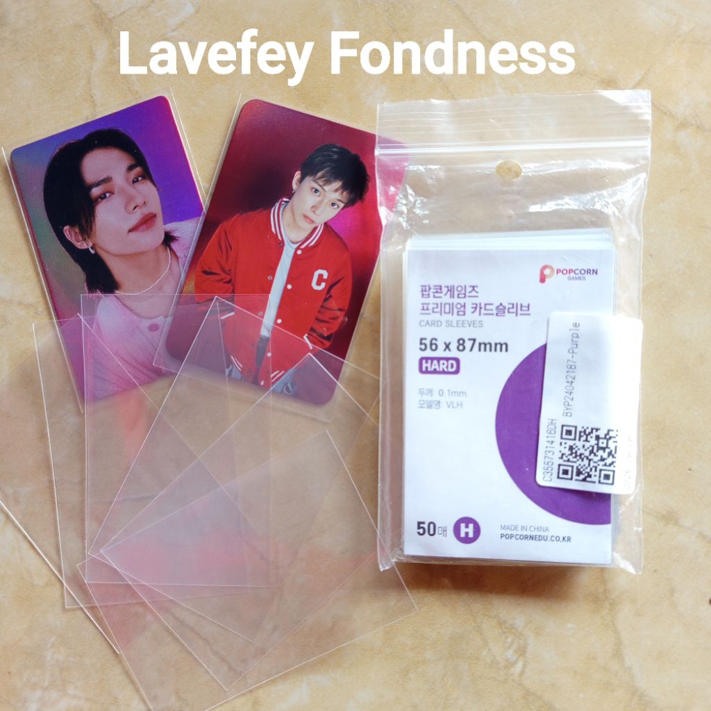 (free photocard)INNER SLEEVE POPCORN UNGU PHOTOCARD HARD SLEEVE