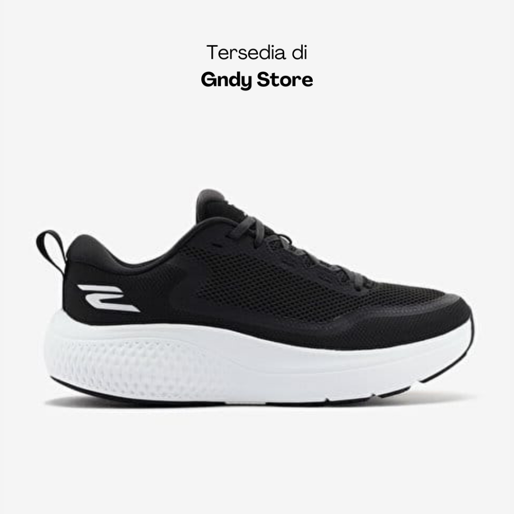 Sepatu Running Lari Pria Skechers Go Run Supersonic Max 246086/BKW Black White Men