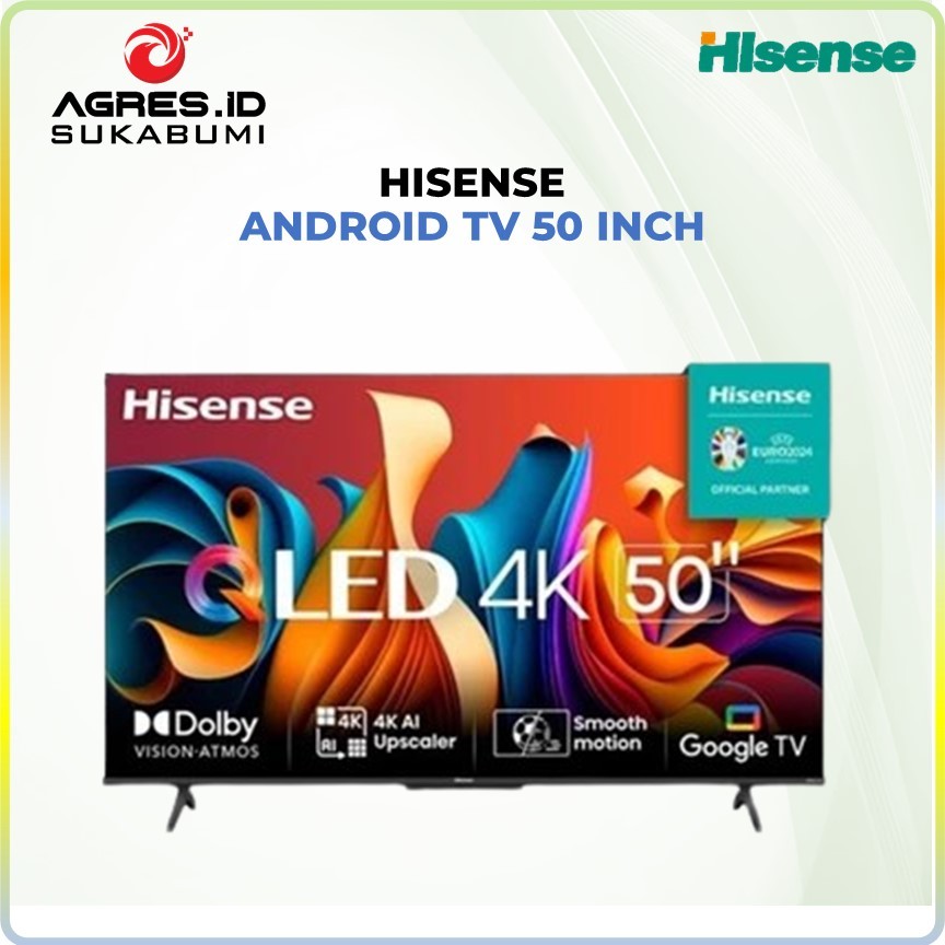 Hisense Google TV 50 Inch Uhd Qled 120Hz Garansi Resmi