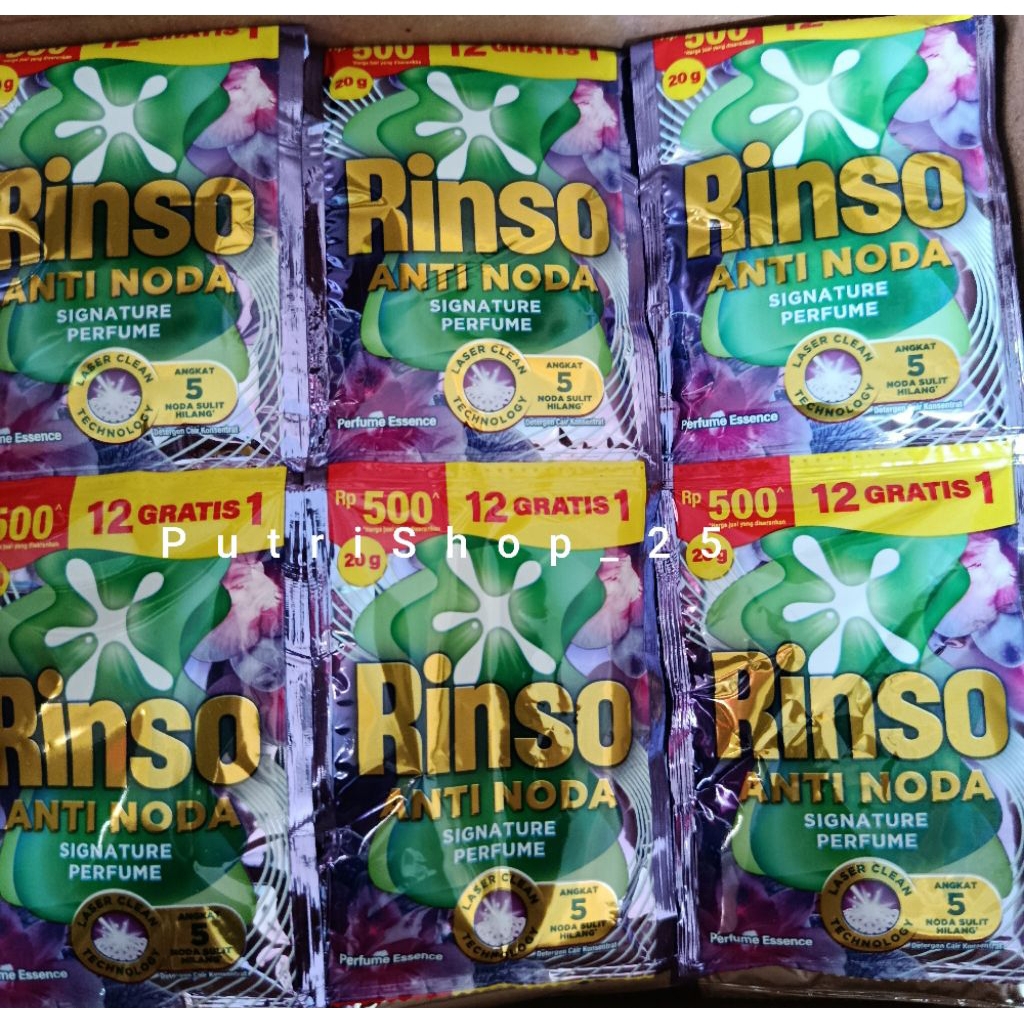 Rinso Cair Ungu 6 Sachet