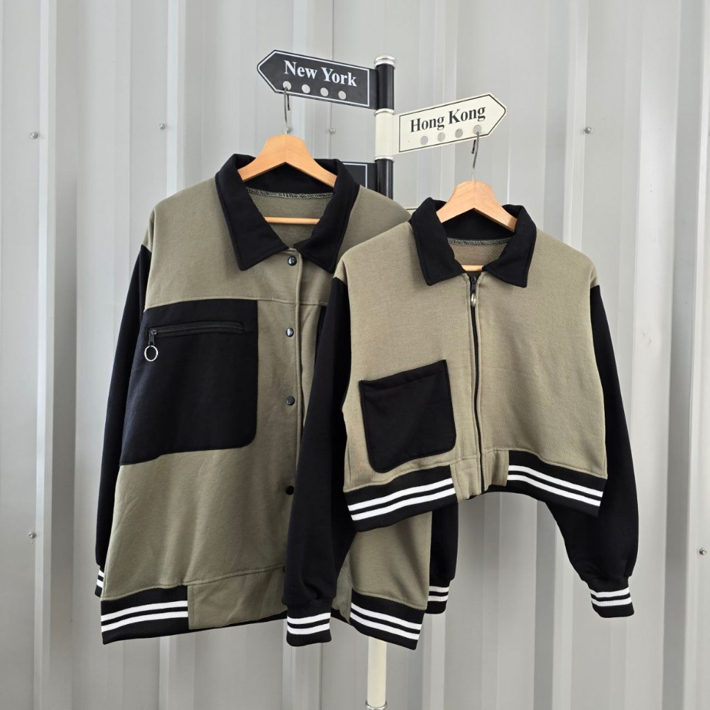 Jaket Couple Midory terbaru 2026 – Jaket Pasangan Keren Model Korea Kekinian - Sweater couple