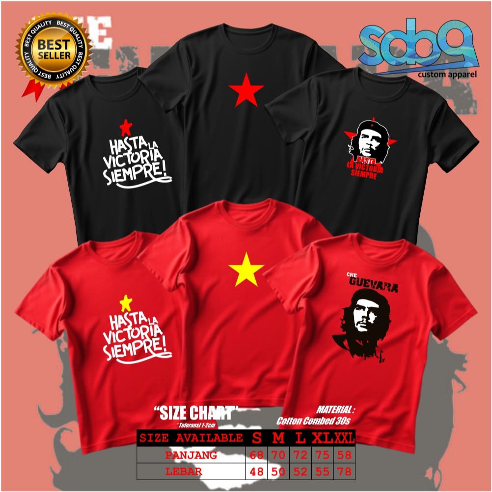 kaos baju ringer tees che guevara - kaos che guevara - kaos viral