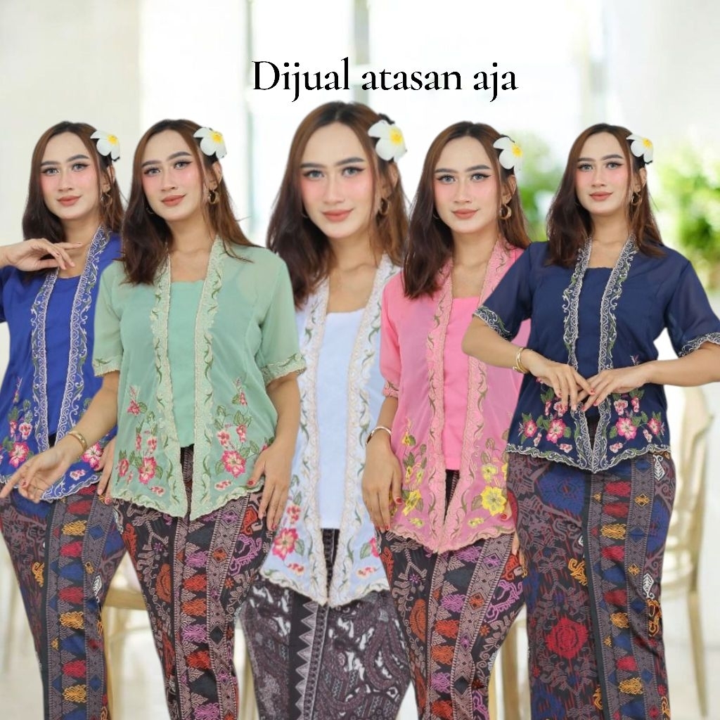 Setelan Kebaya Bali Double Haicon -Kebaya Bali Bordir