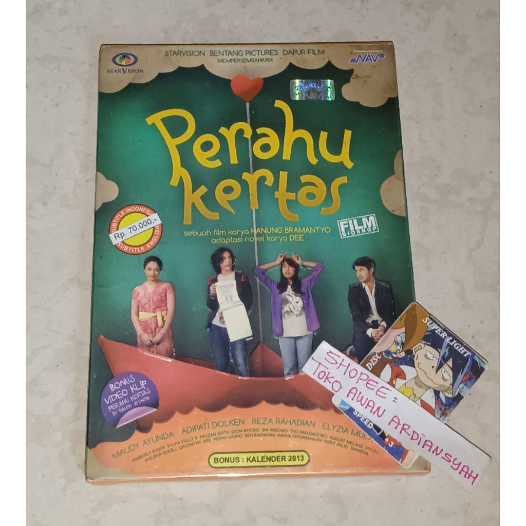 dvd perahu kertas (New/Baru) (Bonus kalender 2013)