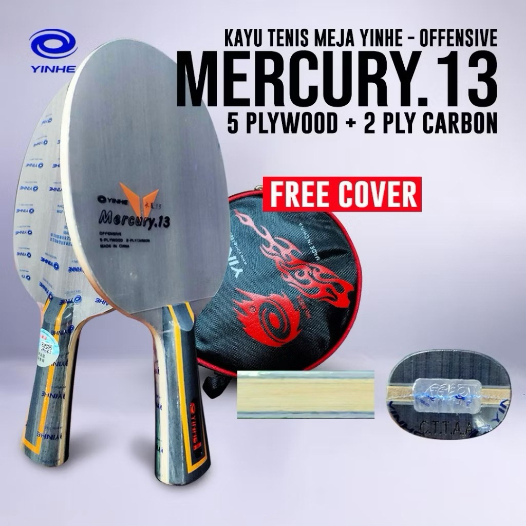 Kayu Bet Pingpong Tenis Meja YINHE Mercury 13 Y13 Original