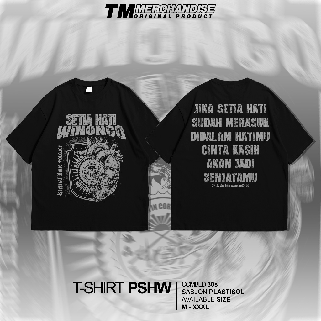 kaos pshw eternal love forever kaos pshw kaos setia hati winongo