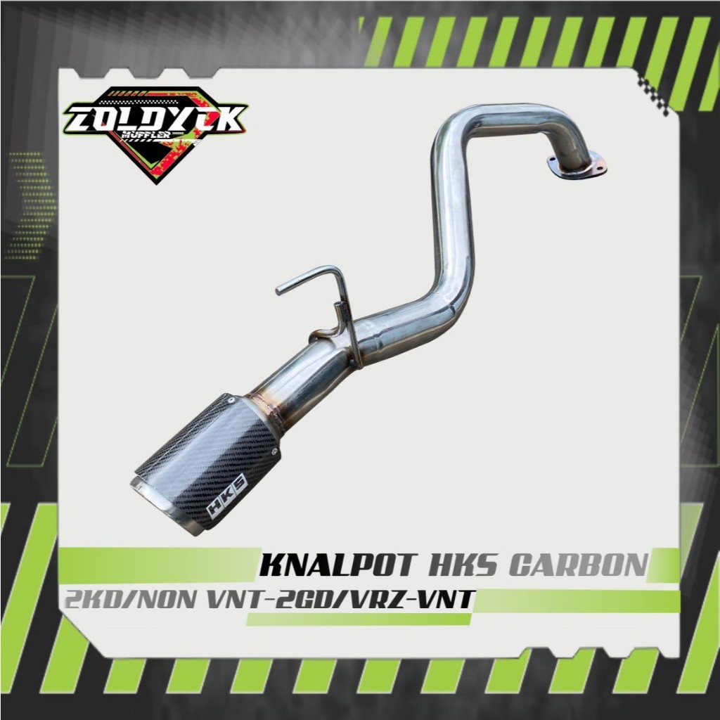 KNALPOT HKS LEGAMAX CARBON TIP INNOVA 2KD/NON VNT-FORTUNER VNT-INNOVA 2GD/VRZ-HILUX