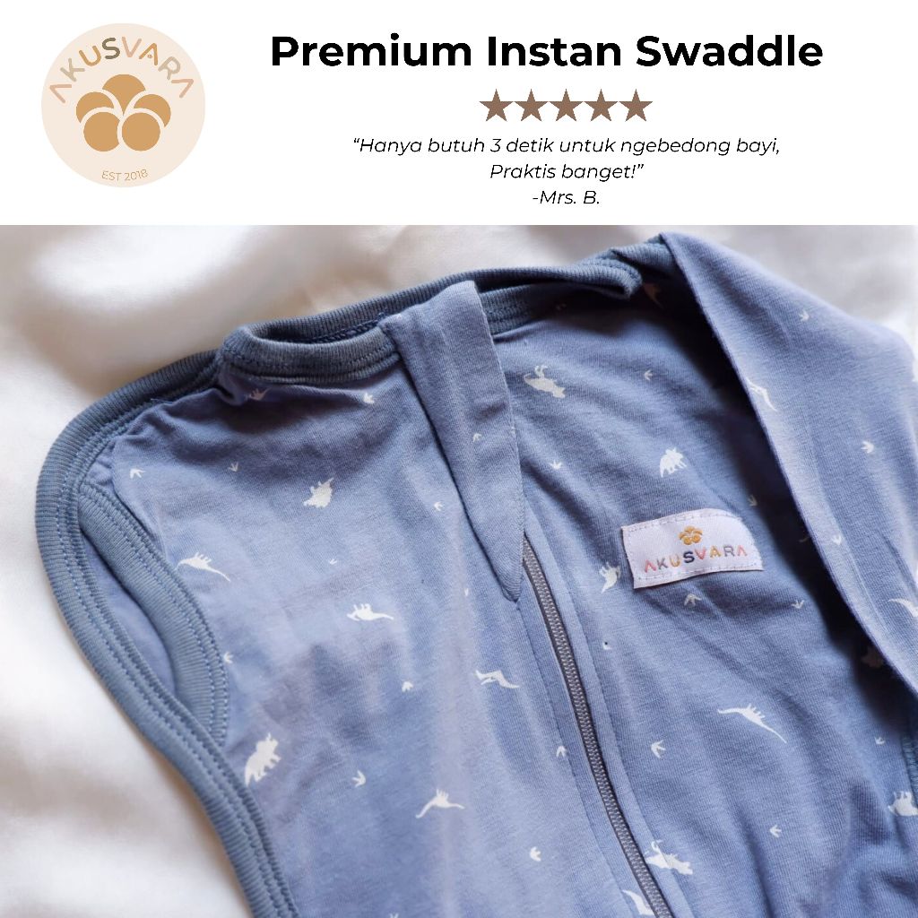 AKUSVARA - Premium Instant Swaddle, Bedong Baby