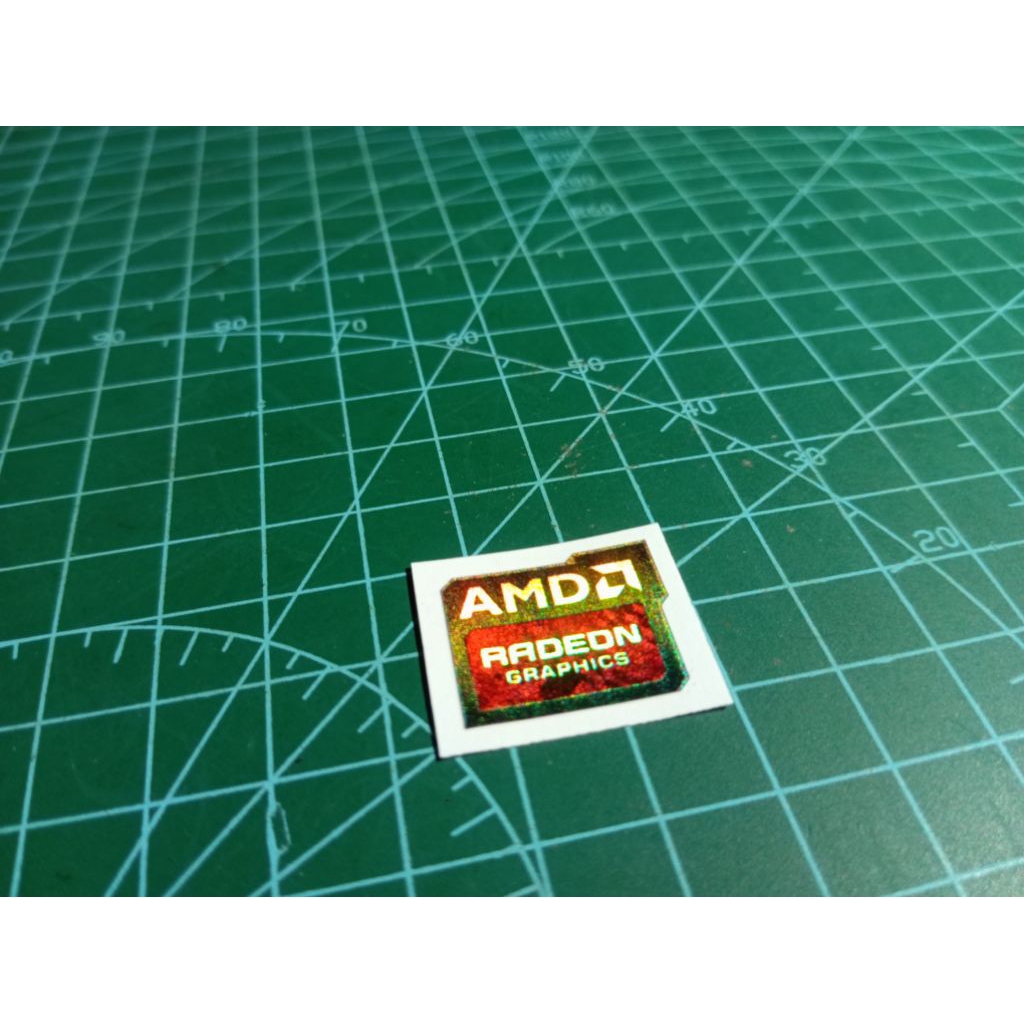 STIKER VGA AMD Radeon Graphics Polaris untuk laptop PC notebook dll