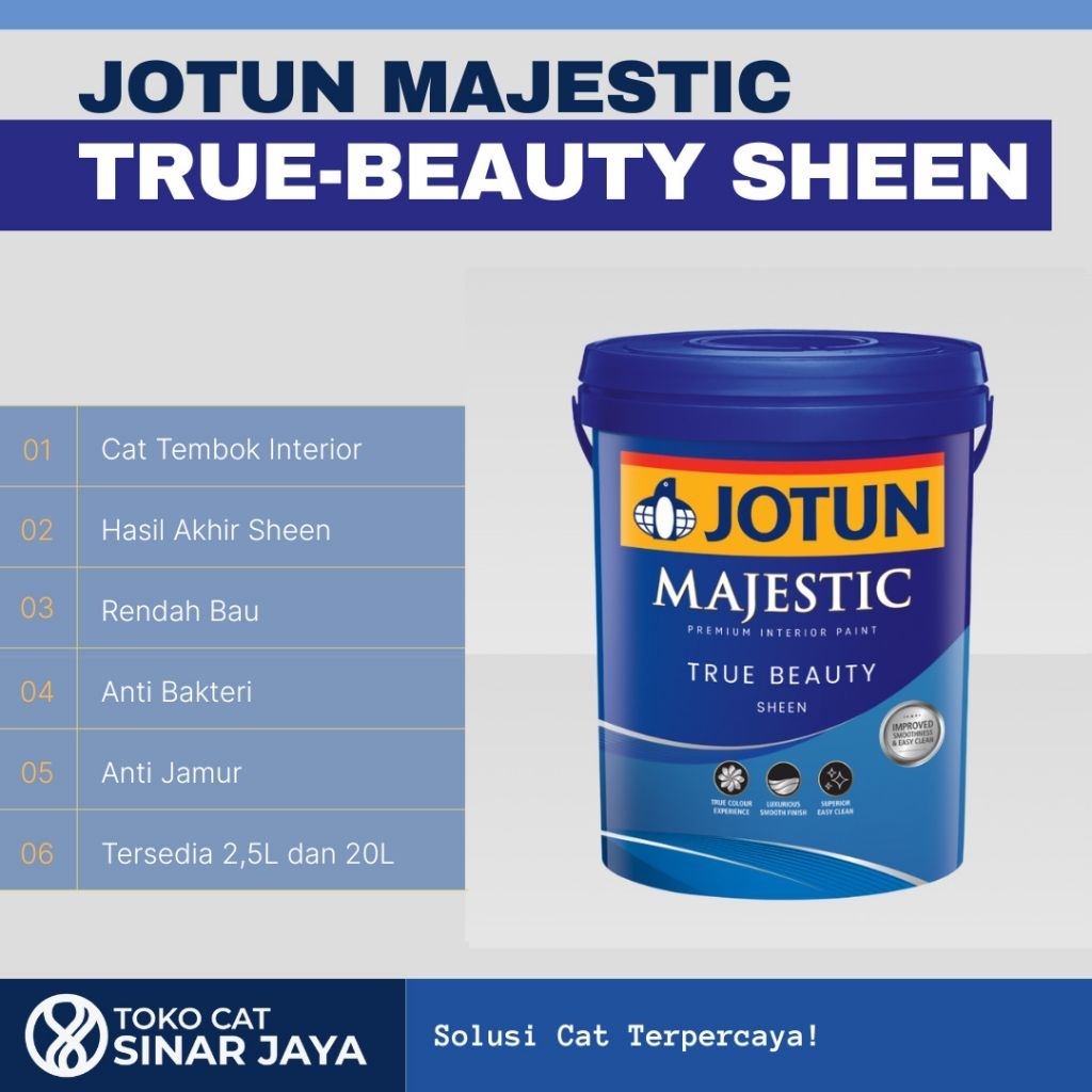 Jotun Majestic True Beauty Sheen 20L Mist
