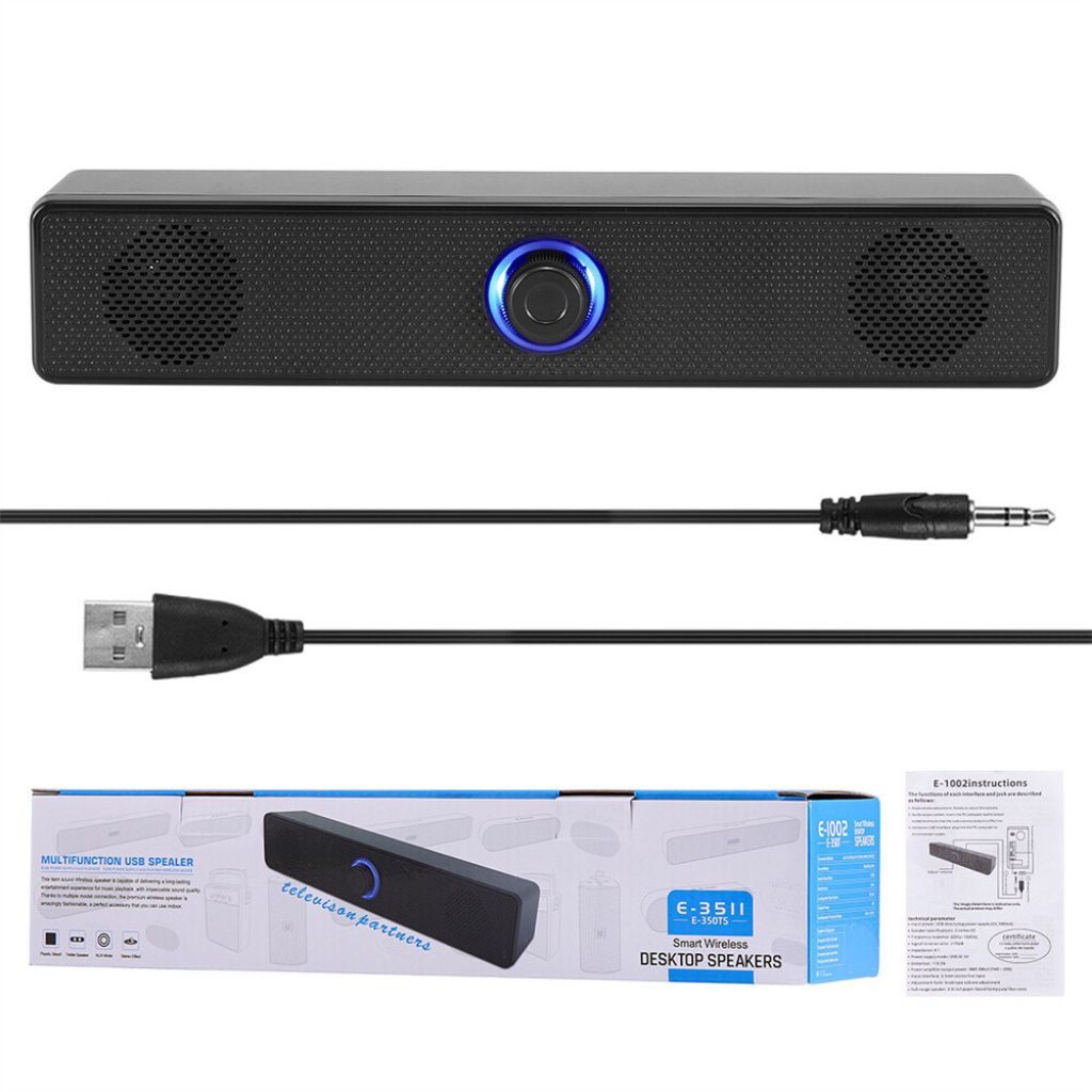 SPEAKER DESKTOP SOUNDBAR USB SPEAKER LAPTOP