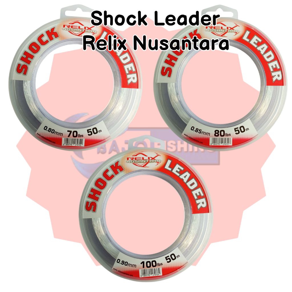 Senar Pancing Shock Leader Relix Nusantara 50m 70Lbs 80Lbs 100Lbs
