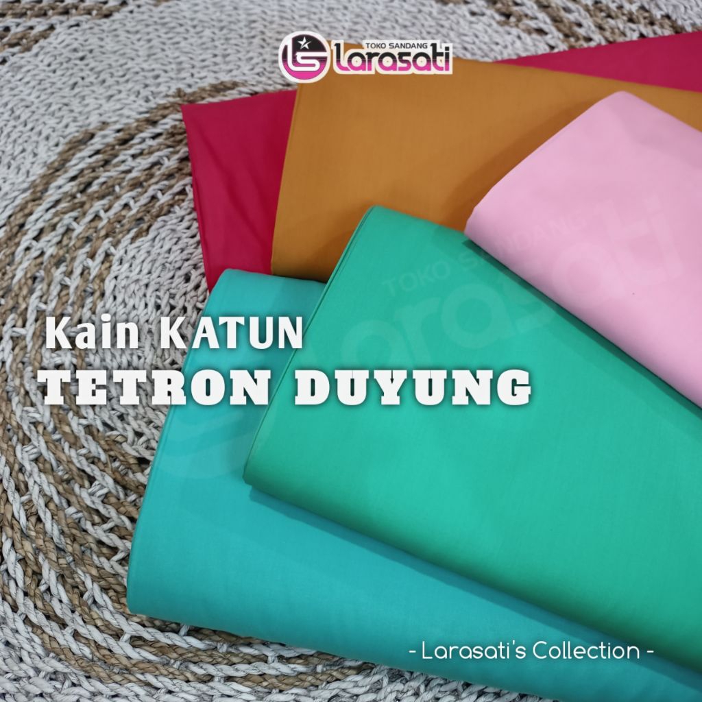 Kain Polos TETRON Duyung Lebar 90 cm - Kain Tetoron. Harga untuk setengah meter