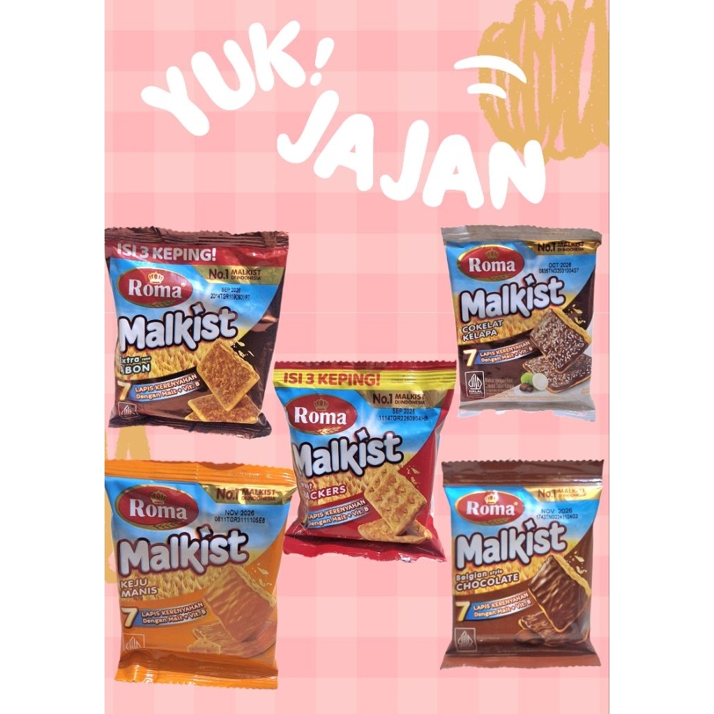 Roma malkist biskuit 1 renceng 10 pcs