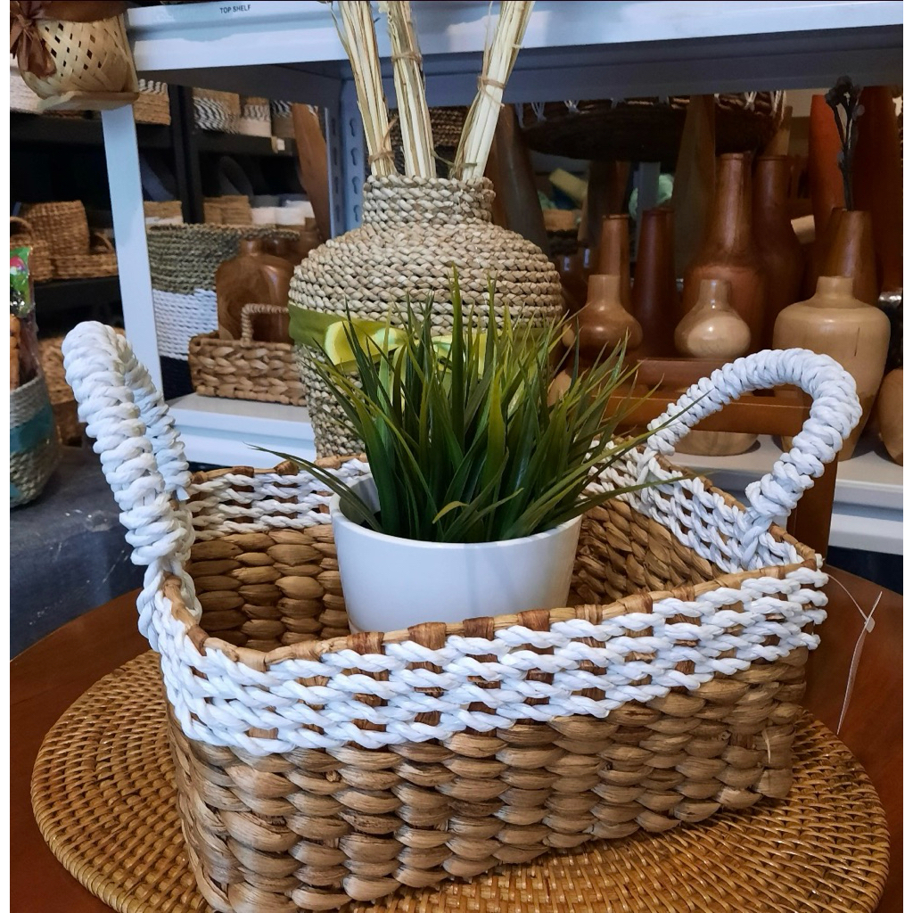 Keranjang Eceng Gondok / Kotak Anyaman Eceng Gondok KG11