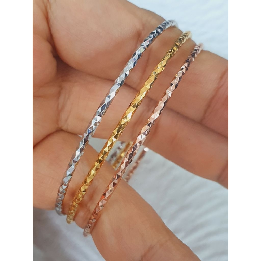 gelang keroncong 3 warna plintir emas 70% 700 70 % 16k