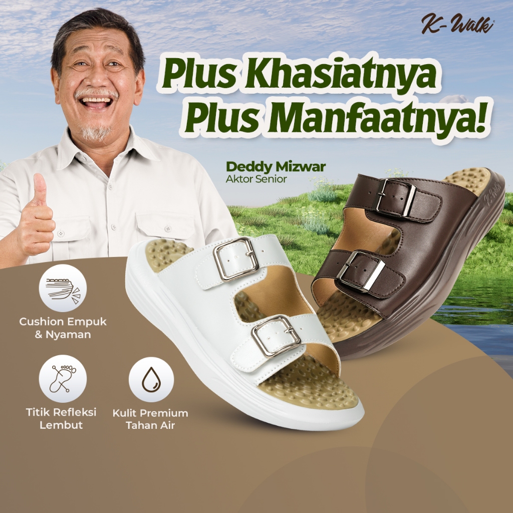 Sandal Dedi Mizwar K-Walk Jaco Original Sandal Terapi Kesehatan Refleksi
