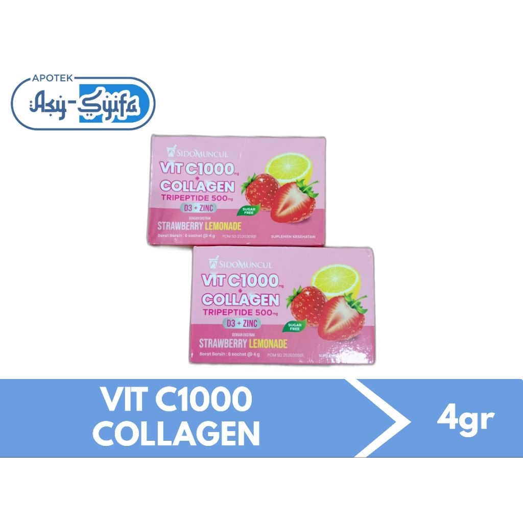 VIT C1000 COLLAGEN SIDOMUNCUL (isi 6 sachet)