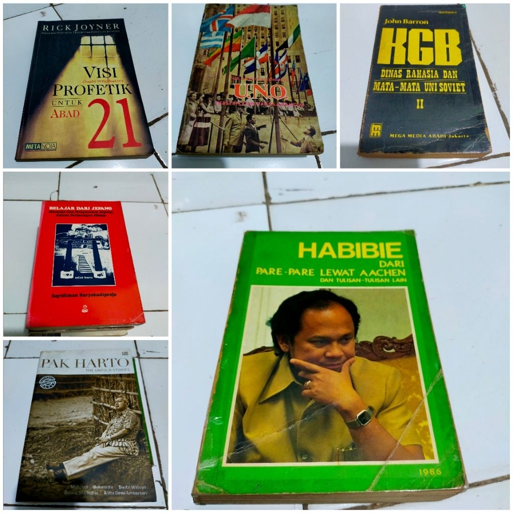 Habibie dari pare pare lewat Aachen / Pak Harto the untold stories / Belajar dari Jepang manusia dan