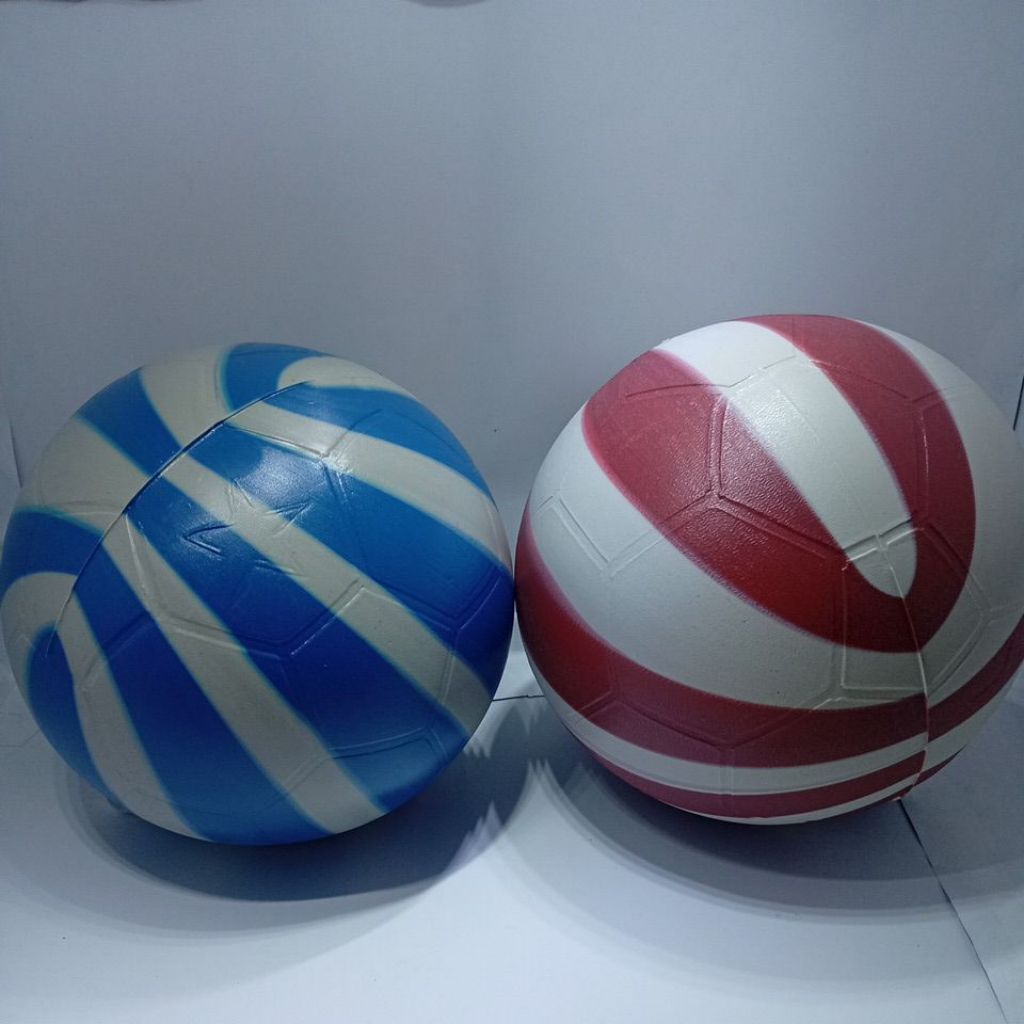 Bola plastik motif lorek siap tendang 1pcs/perbiji