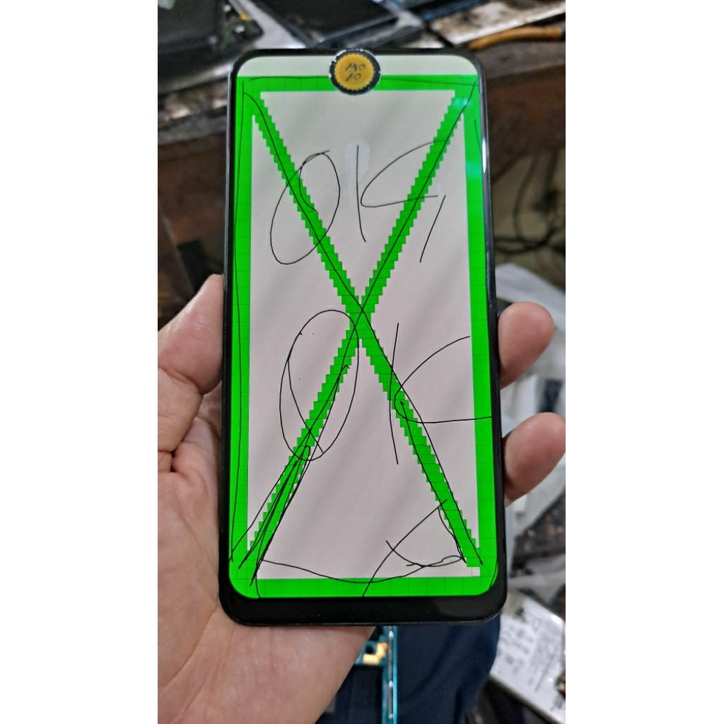 LCD SAMSUNG A50S A507F ori copotan minus shadow ringan